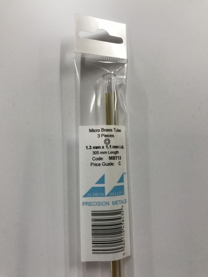 MESSING PIJP     1,3 MM 3